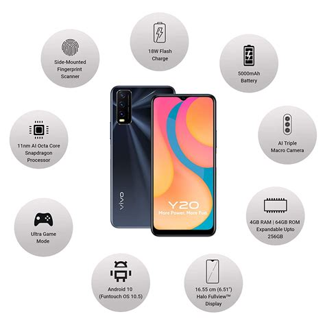 Here you will find where to buy the vivo y20 at the best price. VIVO Y20 Obsidian Black 4GB|64GB