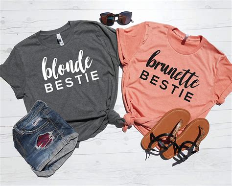 Blonde Bestie Brunette Bestie Best Friend Shirts