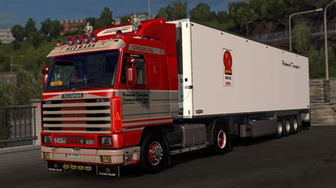 Scania 143 Hedmark Transport Skin V10 Ets2 Euro Truck Simulator 2