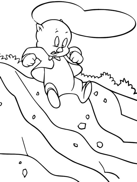 Porky Pig Looney Tunes Coloring Page Free Printable Coloring Pages