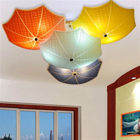 Living room bedroom modern led ceiling lights luminarias para sala dimming led ceiling lamp deckenleuchten. Modern Children Bedroom Ceiling Lamps Multicolour Umbrella ...