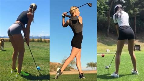 Hot Female Golfers Compilation 2019 Sexy Golfer Girls Best Golf Swings Fogolf