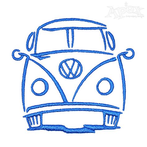 Vw Bus Line Drawing At Explore Collection Of Vw