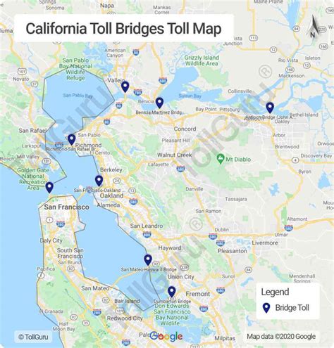 California Toll Roads Bridges Express Lanes And Fastrak