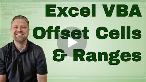 The excel offset function returns a dynamic range constructed with five inputs: Using Offset for Ranges in Excel VBA - Code Included - YouTube
