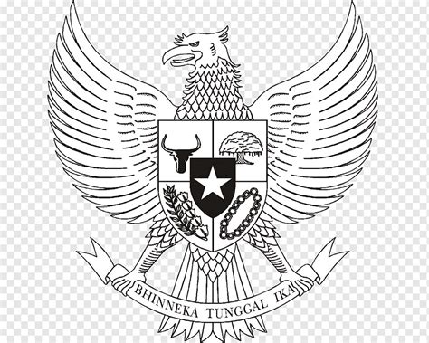 Bhinneka Tunggal Ika Logo National Emblem Of Indonesia Garuda