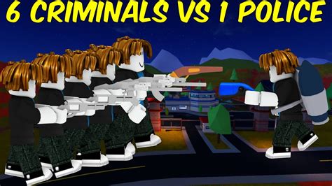 6 Criminals Vs 1 Cop Roblox Jailbreak Youtube