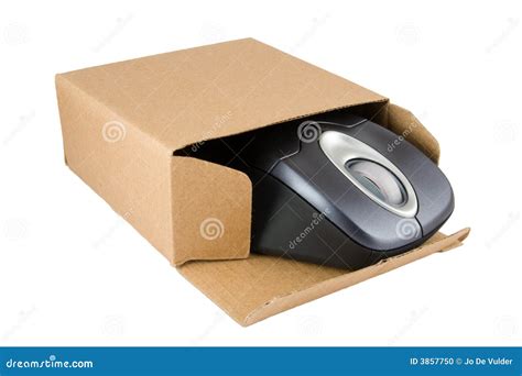 Pc Mouse In Cardboard Box Stock Photo Image Of Packaging 3857750