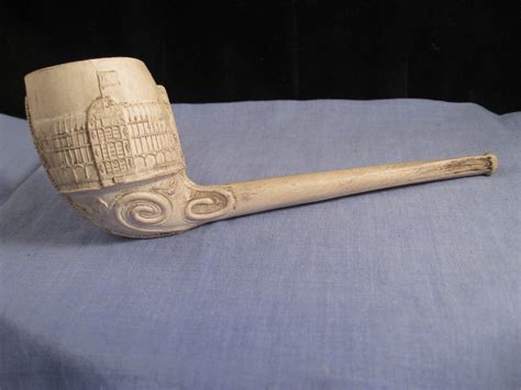 Vintage Victorian Clay Pipe Souvenir From The Great Exhibition