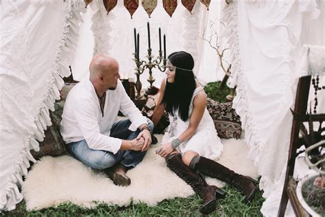 Bohemian Inspired Engagement Shoot With Feather And Twine Photography And The Borrowed Flea