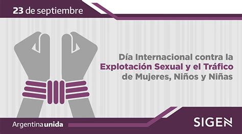 23 De Septiembre Día Internacional Contra La Explotación Sexual Y La Trata De Mujeres Niños Y