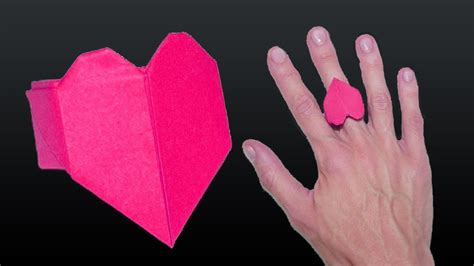 Origami Heart Ring How To Make A Origami Heart Ring Origami Tutorial