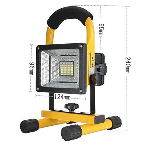 Led Light 10w 24led Rechargeable Outdoor Camp Flood Light Spot Work