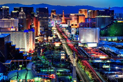 Las Vegas Strip From Mandalay Bay View From My Sky View Su Flickr