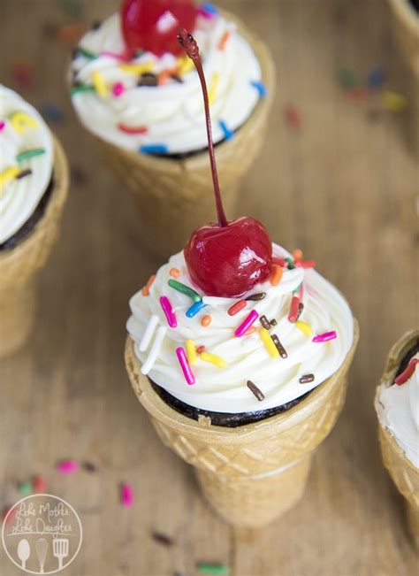 View other nutritional values (such as carbs or fats). Ice Cream Cone Cupcakes - Like Mother Like Daughter