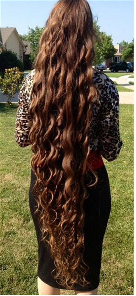 Then, grab a section of hair about one inch thick and wrap it around the barrel away from your head. Love Her Long Wavy Hair So Beautiful! | ‼Style That Glory ...
