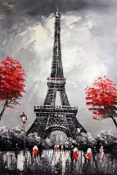 Pin By Susan Grover On Beautiful Places Paris Painting Eiffel Tower