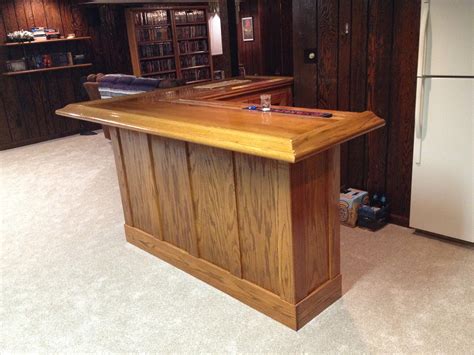 Diy How To Build Your Own Oak Home Bar ~ John Everson