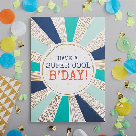 Coolest Birthday Cards Have A Super Cool Birthday Foiled Greetings Card