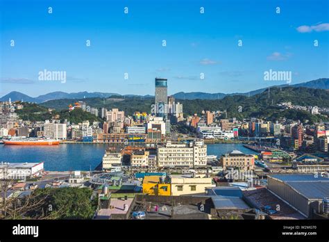 Cityscape Of Keelung Harbor In Northern Taiwan Stock Photo Alamy