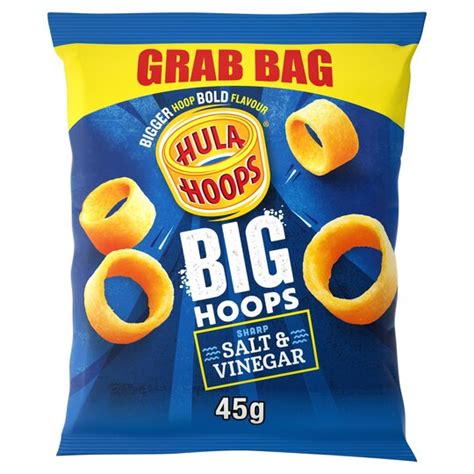 Hula Hoops Big Hopps Salt And Vinegar Grab Bag 45g Tesco Groceries
