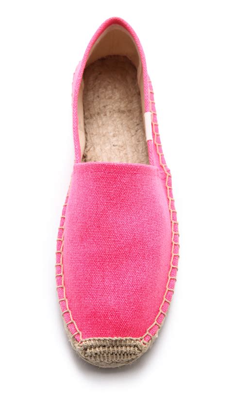Lyst Soludos Dali Neon Espadrilles Hot Pink In Pink