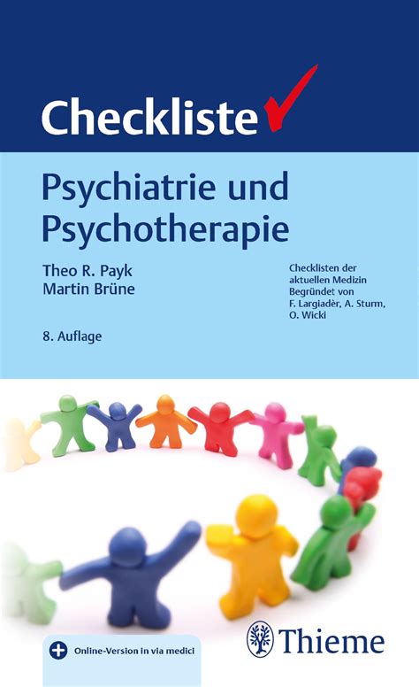 Checkliste Psychiatrie Und Psychotherapie 9783132438385 Thieme Webshop