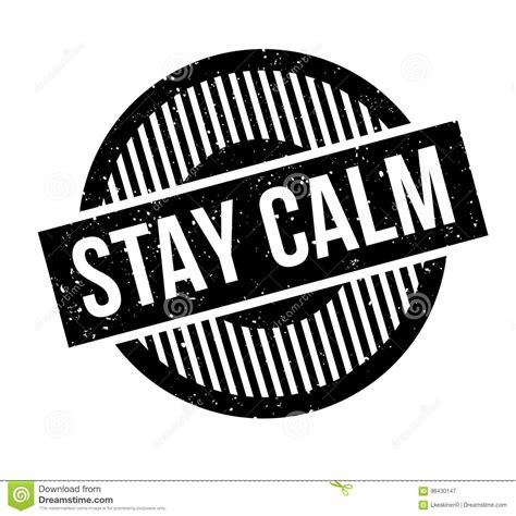 Stay Calm Rubber Stamp Stock Vector Illustration Of Panic 96430147