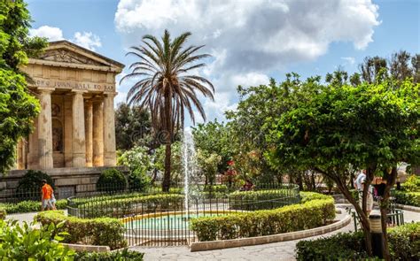 Upper Barrakka Gardens Valletta City Malta Editorial Stock Photo