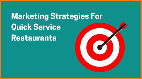Marketing Strategies For Quick Service Restaurants Qsrs