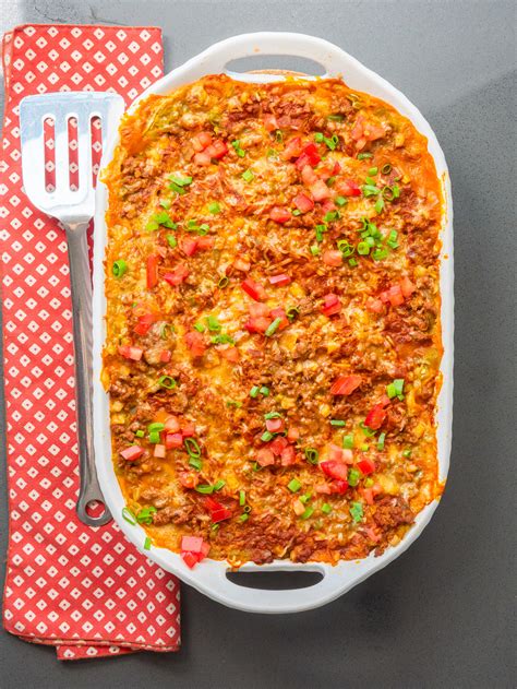 Mexican Ground Beef Casserole Tomatoes