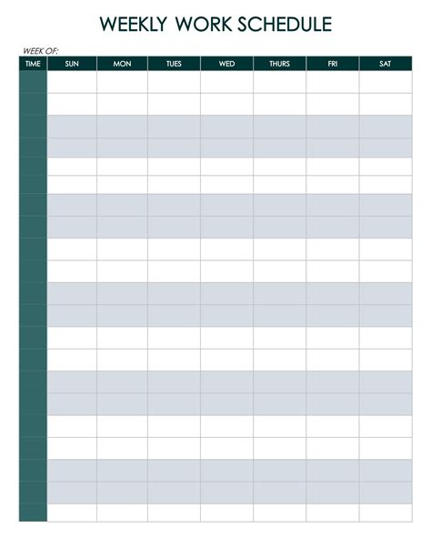 17 Perfect Daily Work Schedule Templates Templatelab Extra Large