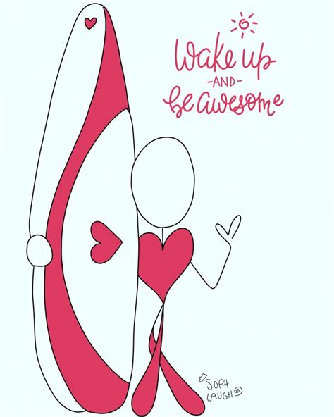 Be Awesome Stick Figures Stick Wake Up
