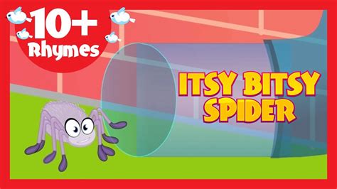 Itsy Bitsy Spider Nursery Rhyme With Lyrics 10 English Rhymes For