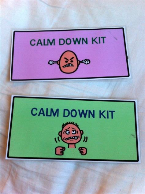 Calm Down Kit Visual Behavioral Management Tools For The Primary