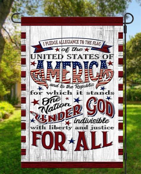 American Pledge Of Allegiance Garden Flag 12x 18 G1758