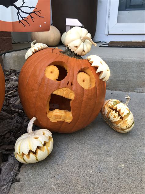 Halloween Fun With Mini Pumpkins Pumpkin Carving Easy Pumpkin