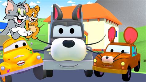 Tom The Tow Trucks Paint Shop Tom And Jerry Truck Cartoons For Kids