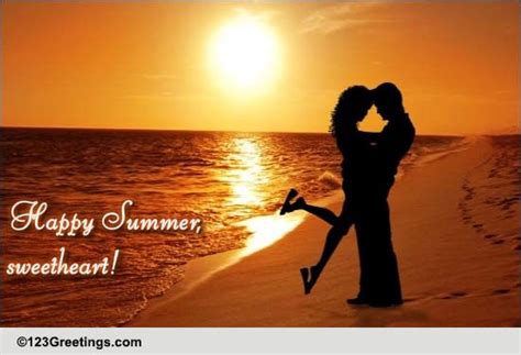 Happy Summer Sweetheart Free Love Ecards Greeting Cards 123 Greetings