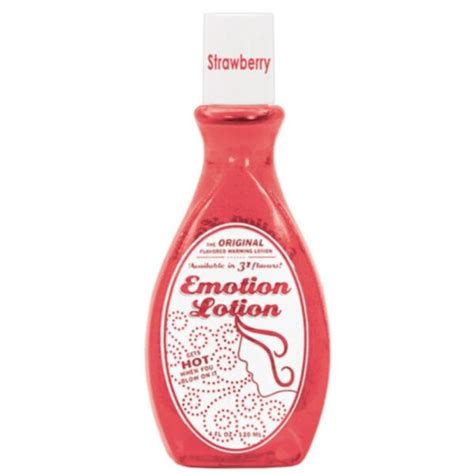 Emotion Lotion Flavored Edible Warming Massage Lube Body Oil Strawberry 4 Oz For Sale Online