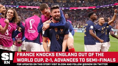 England Eliminated After France Claims 2 1 Victory To Advance To World