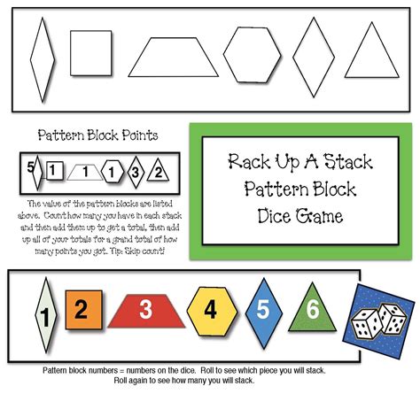 Pattern Blocks Pattern Block Stickers Trapezoid Pattern Blocks