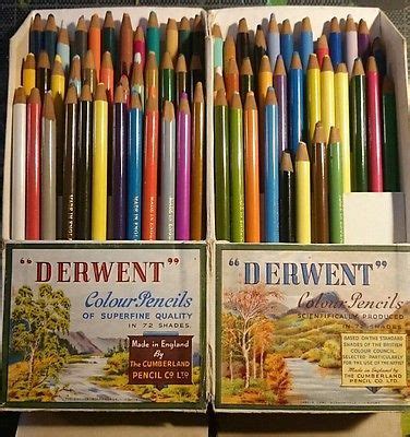 Derwent Rexel Cumberland Colored Pencils Series N Vintage Rare Colored Pencils Derwent