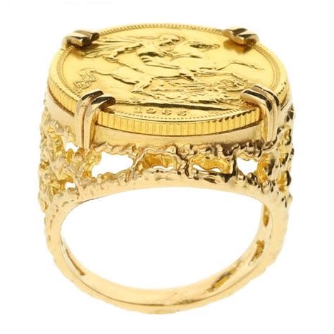 1965 Gold Full Sovereign Ring 157g Miltons Diamonds