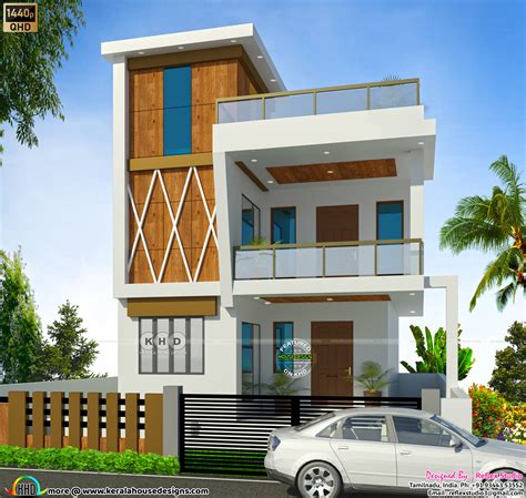 1281 Sqft South Indian Style House Elevation Kerala Home Design And