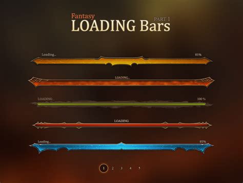 Fantasy Loading Bars 1 Loading Bar Unity Tutorials Game Design