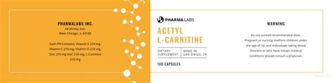 You can add the text that you would like. 6+ Pill Bottle Label Templates - Word, Apple Pages, Google Docs | Free & Premium Templates