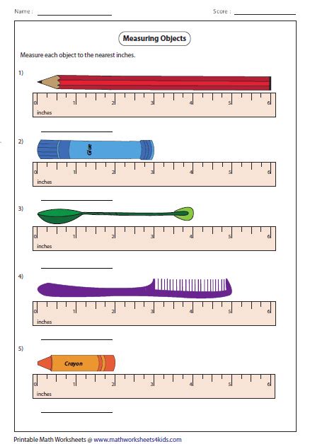 Measuring Length Worksheets Measurement Worksheets Reading A Ruler