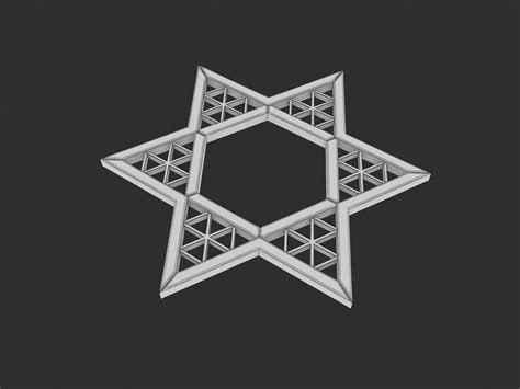 Star Of David 3d Model Cgtrader