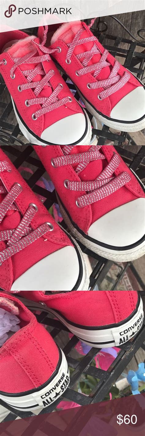 🌷the Cutest Lil Girl Converse All Star Sneakers🌷 Sooo Cute 💞 For Your Lil Girl Size 2 Hot Pink